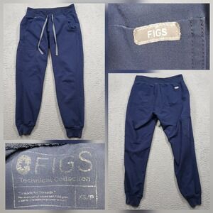 FIGS Technical Collection Women's XS/P Navy Jogger Scrub Pants